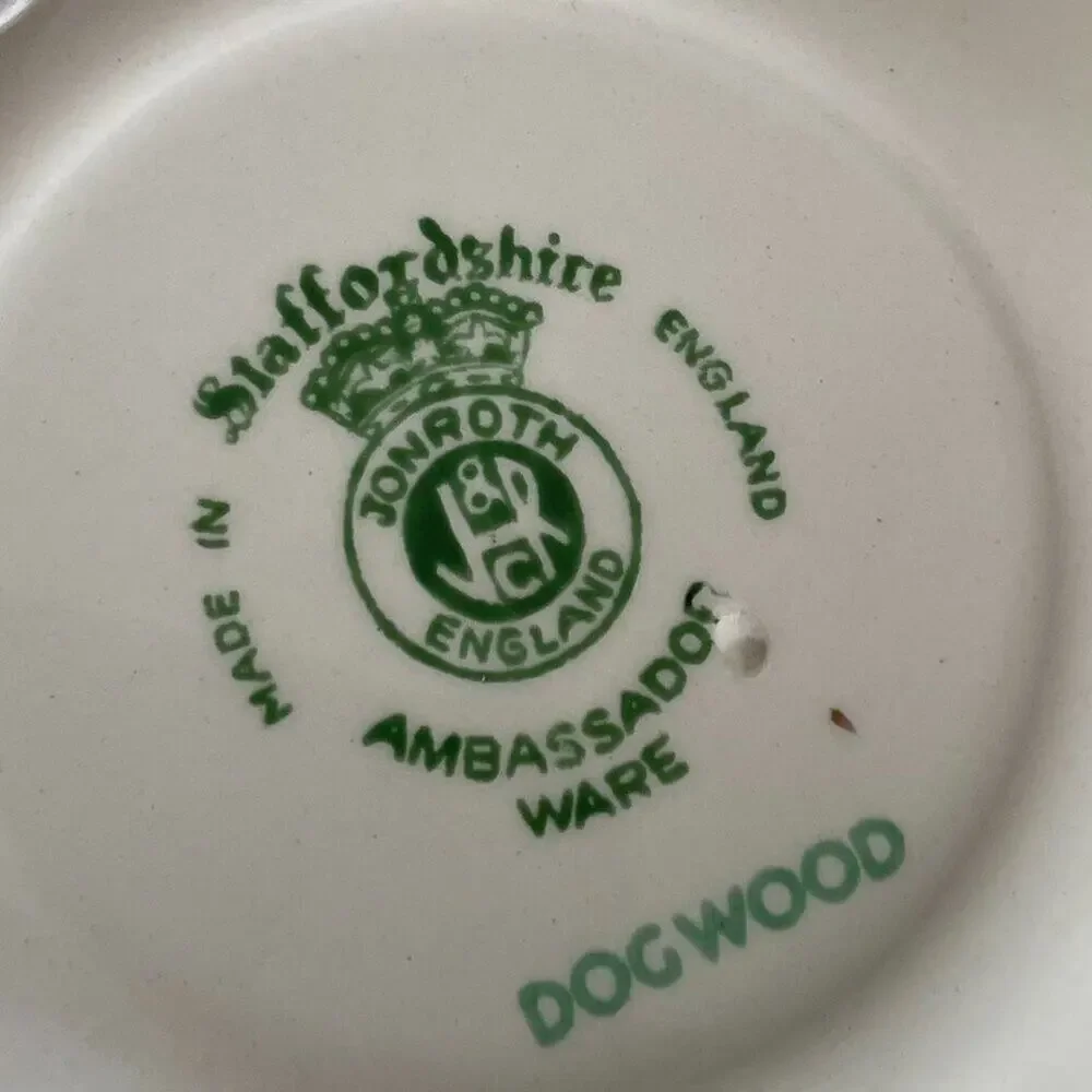 VTG Staffordshire Ambassador, Demitasse / Espresso Cup & Saucer, Dogwood, Floral